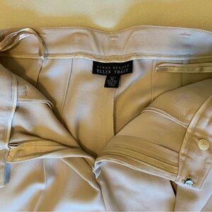 100% Wool Ellen Tracy Linda Allard Tan Women’s Pants Size 12P